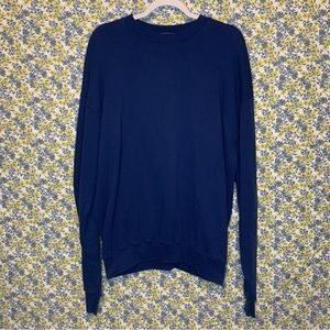 Vintage 90's Navy Campus Park Sportswear Crewneck Sweatshirt